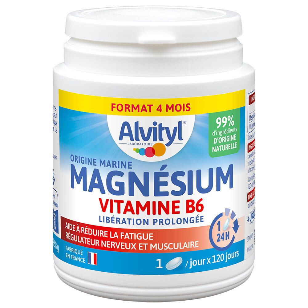 Alvityl Magnésium Vitamine B6 Libération Prolongée Comprimé(S) 120 Pc(S) Enfants