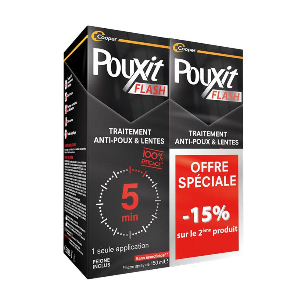 Pouxit Lotion Spray Anti-poux & Lentes Solution(S) 300 ml