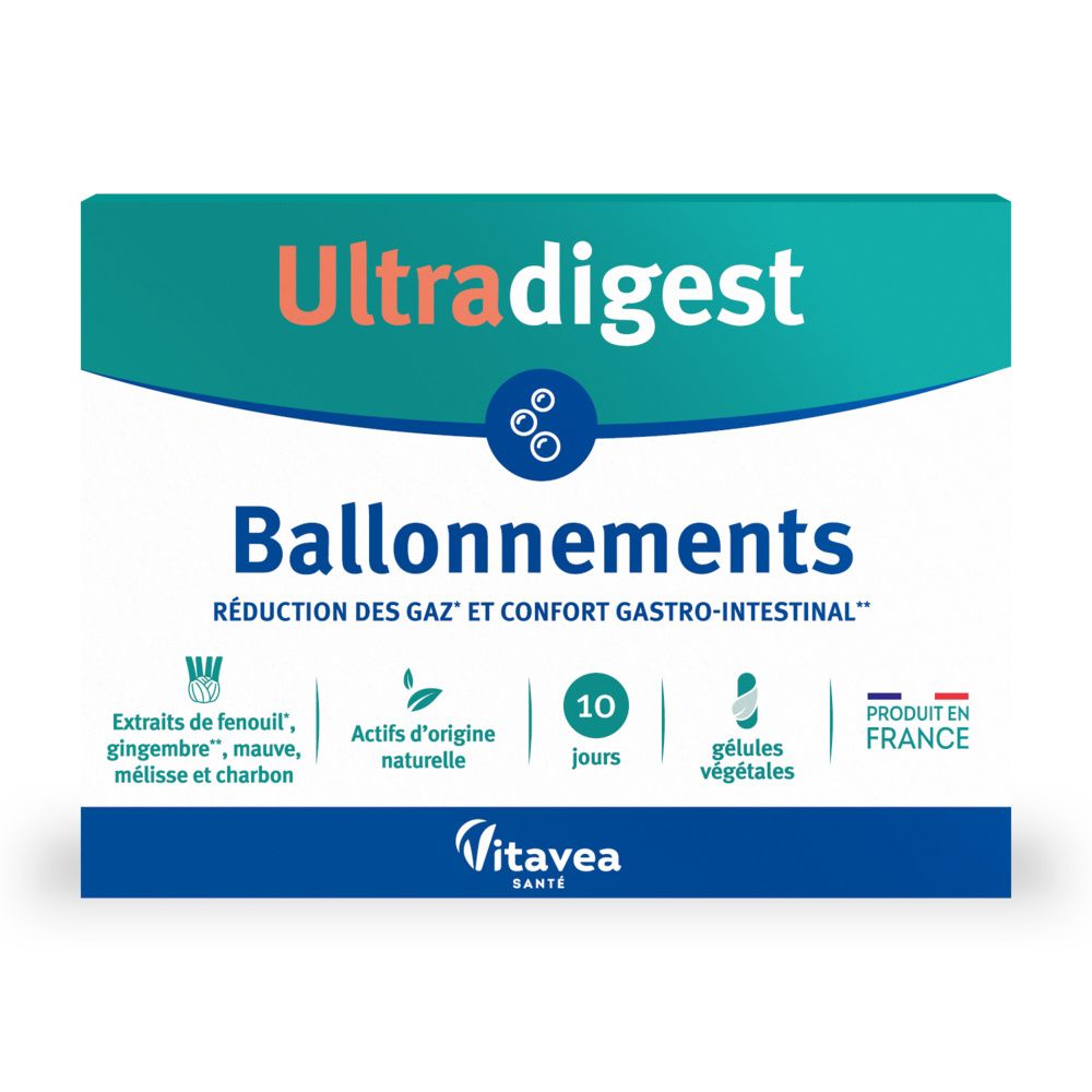 Vitavea Ultradigest Ballonnements Gélules Taille 20 - Image 4