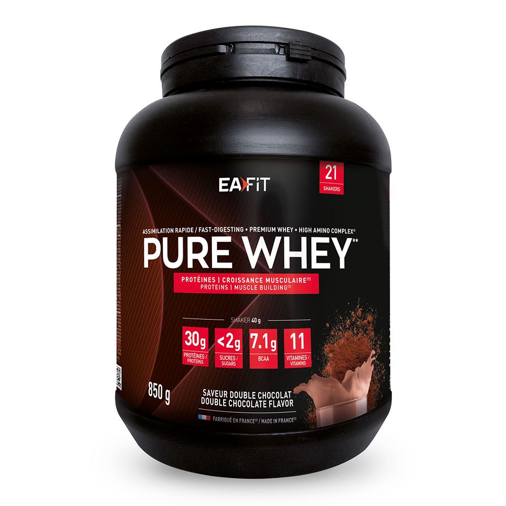 Ea Fit Pure Whey Double Chocolat 850 G Poudre Pour La Préparation D'une Solution Enfants - Image 1