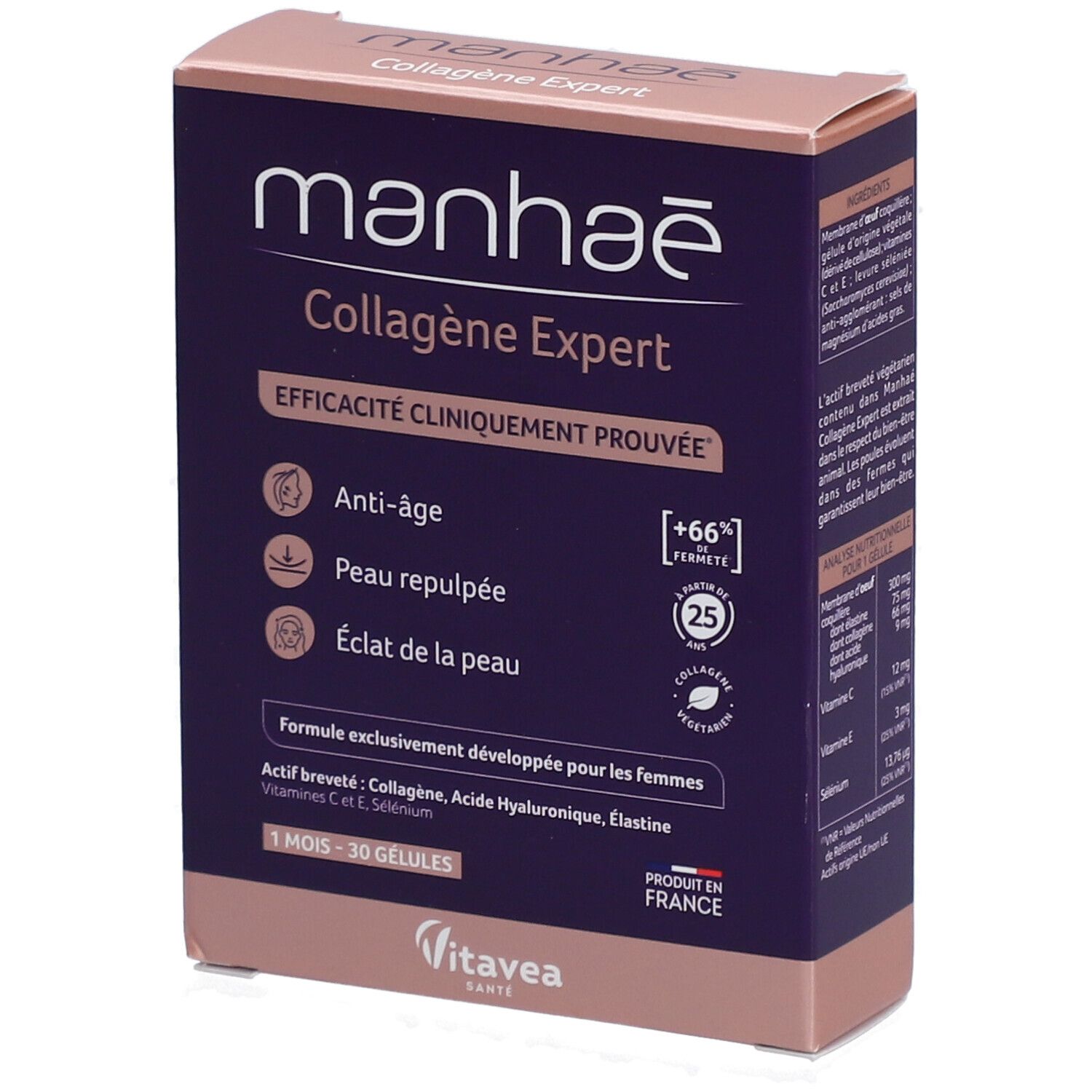 Manhae Noir/Orange/Rouge Collagen Expert, 30 Gélules, - Image 3