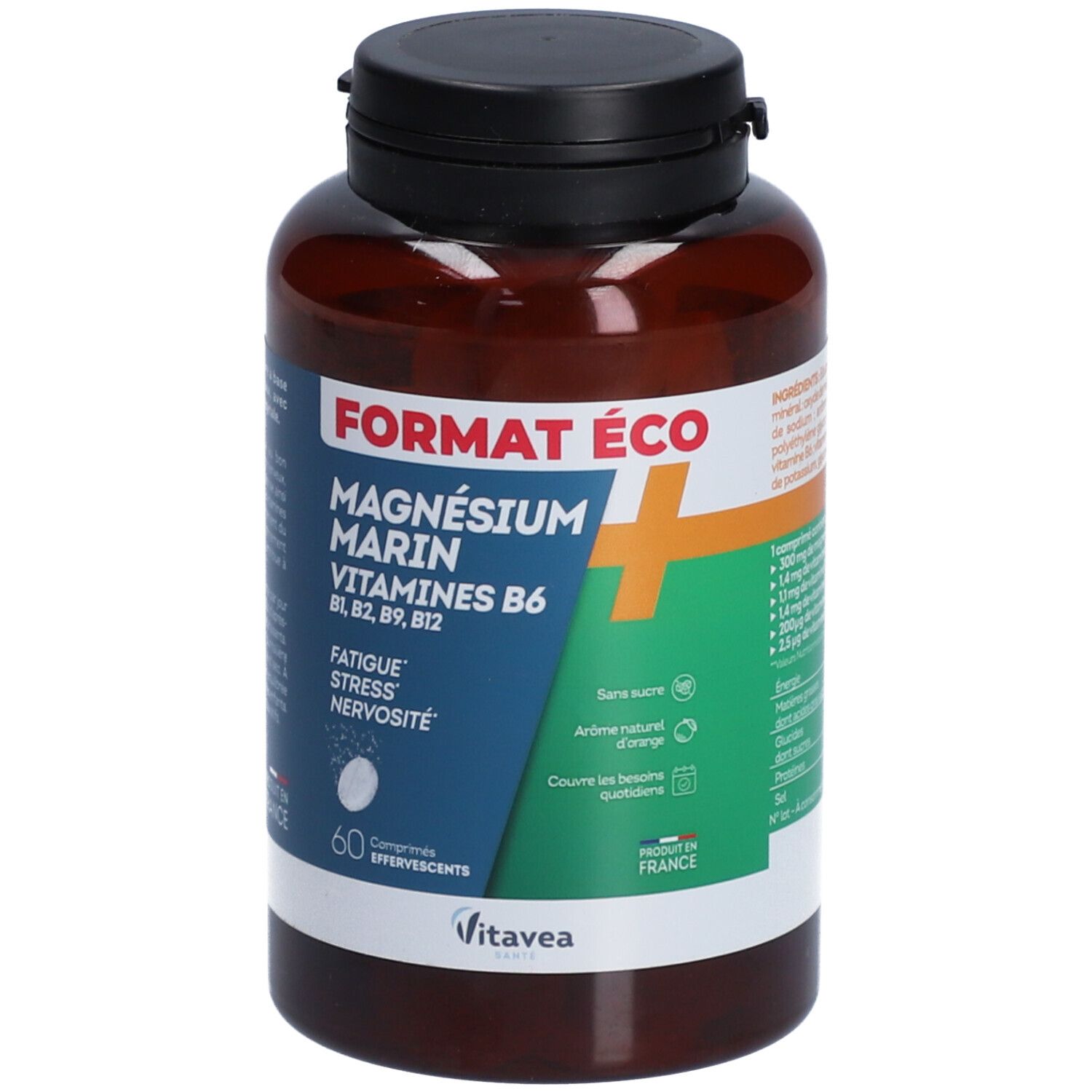 Vitavea Santé Magnésium + Complexe De Vitamines B Comprimés Effervescents 60 Pc(S) Enfants