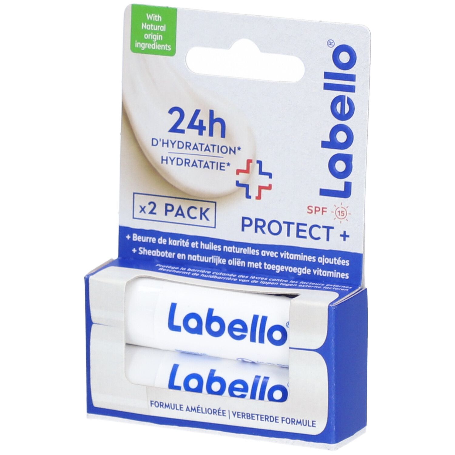 Labello Sticks Lèvres Hydratants Protect Duo Stick(S) 10 G