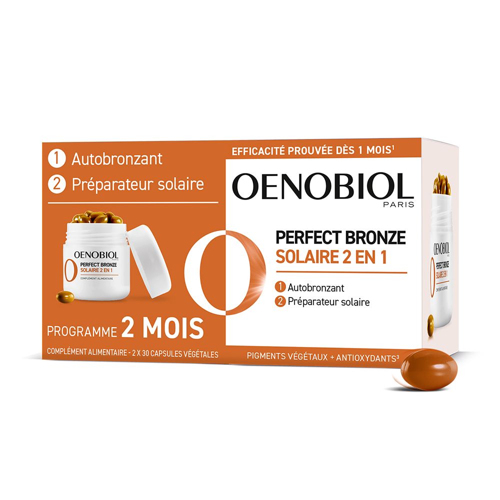 Pdm To Be Maintained Oenobiol Perfect Bronze Solaire 2 En 1 Capsule(S) 60 Pc(S)
