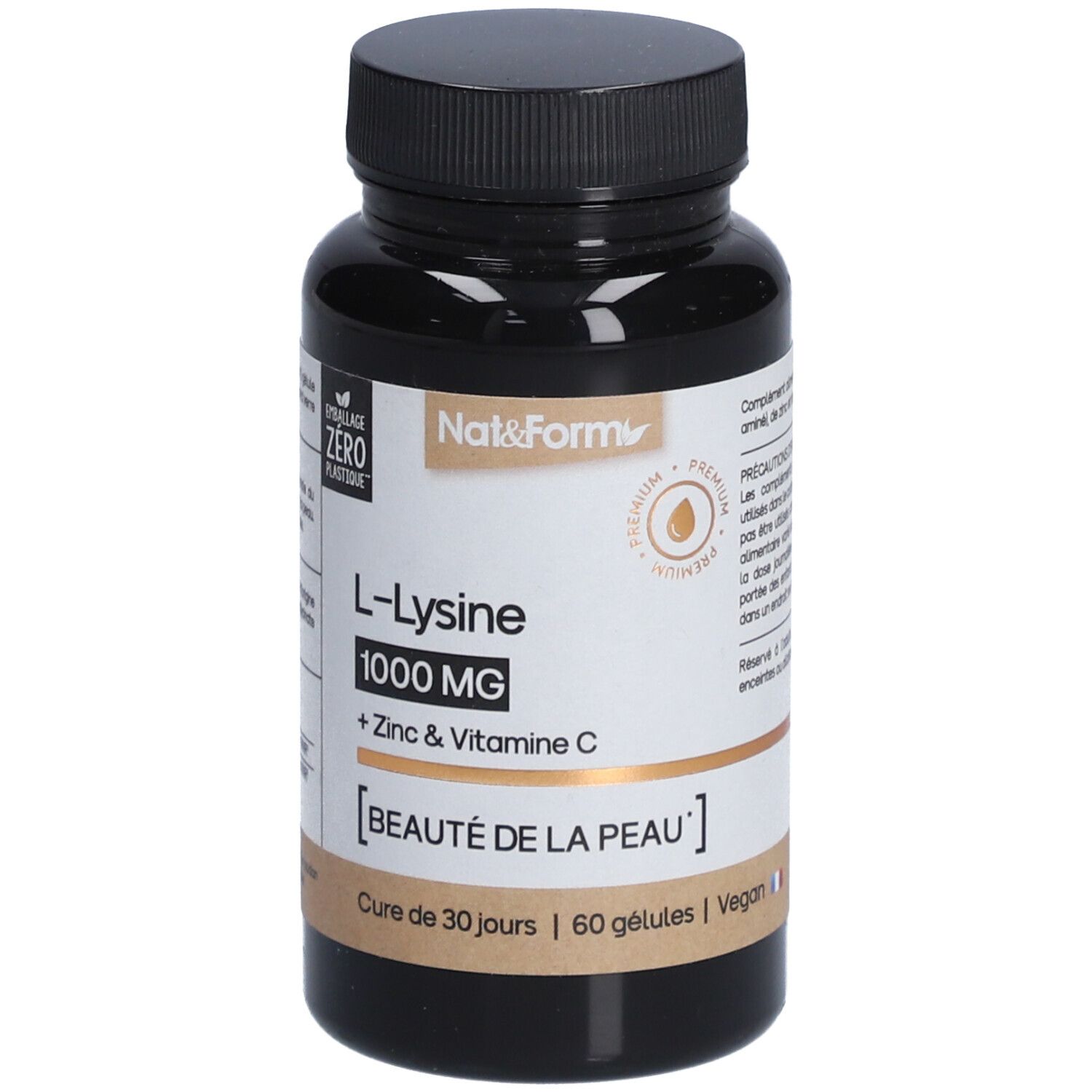 Nat&Form Premium L-Lysine 1000Mg 60 Gélules - Image 3