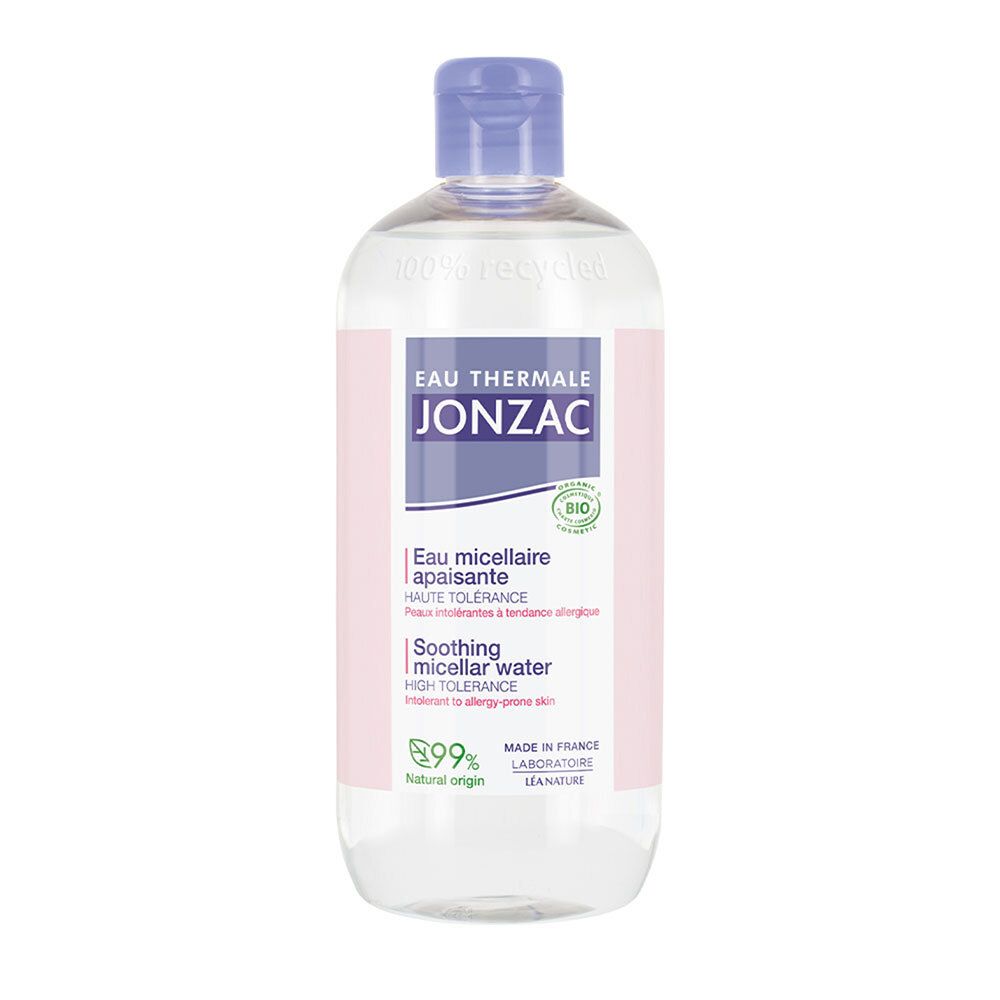 Jonzac Eau Micellaire Apaisante Bio Nettoyante Peaux Intolérantes 500 ml Eau Pour Le Visage