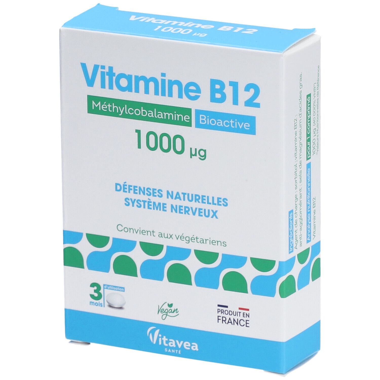 Vitavéa Vitamine B12 90 Comprimés 1000Mg - Image 3