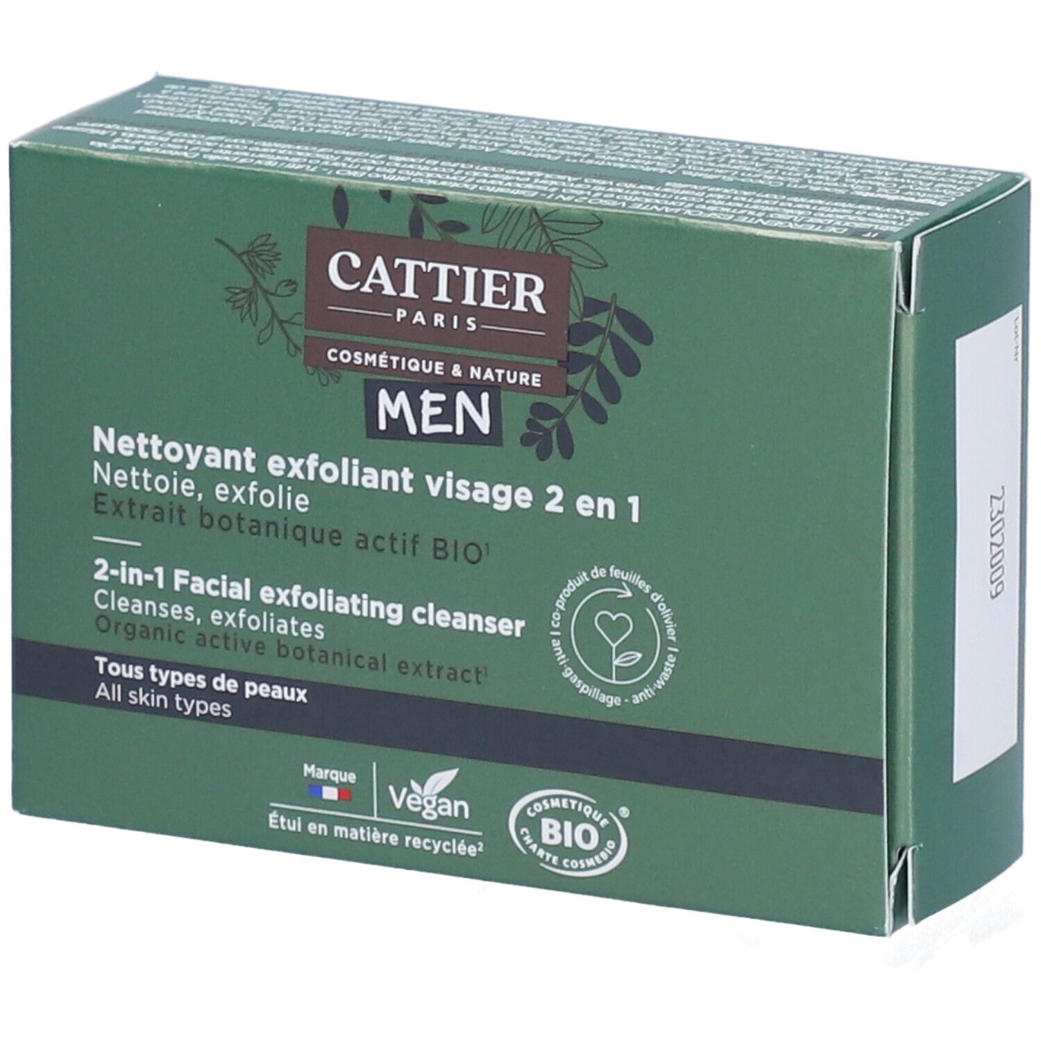 CATTIER Nettoyant Exfoliant Visage 2 en 1 85 g Savon