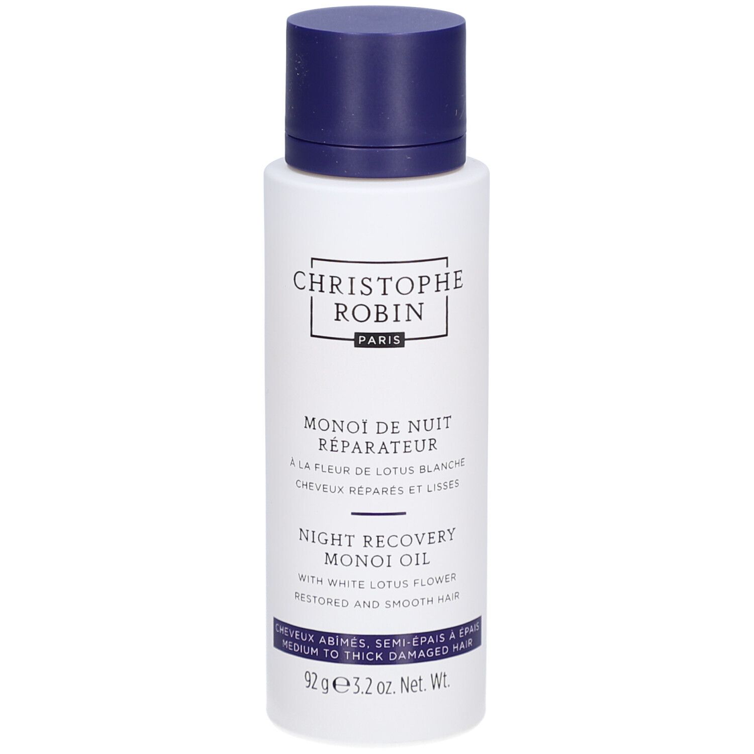 Christophe Robin Monoï de Nuit Réparateur à la Fleur de Lotus Blanche​ 92 g Huile