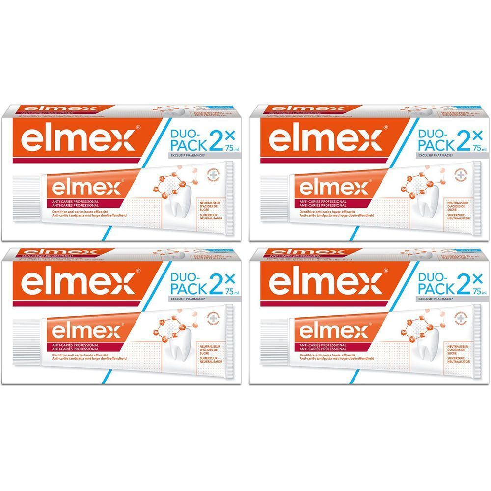 elmex® dentifrice anti-caries professional 4x2x75 ml dentifrice(s)