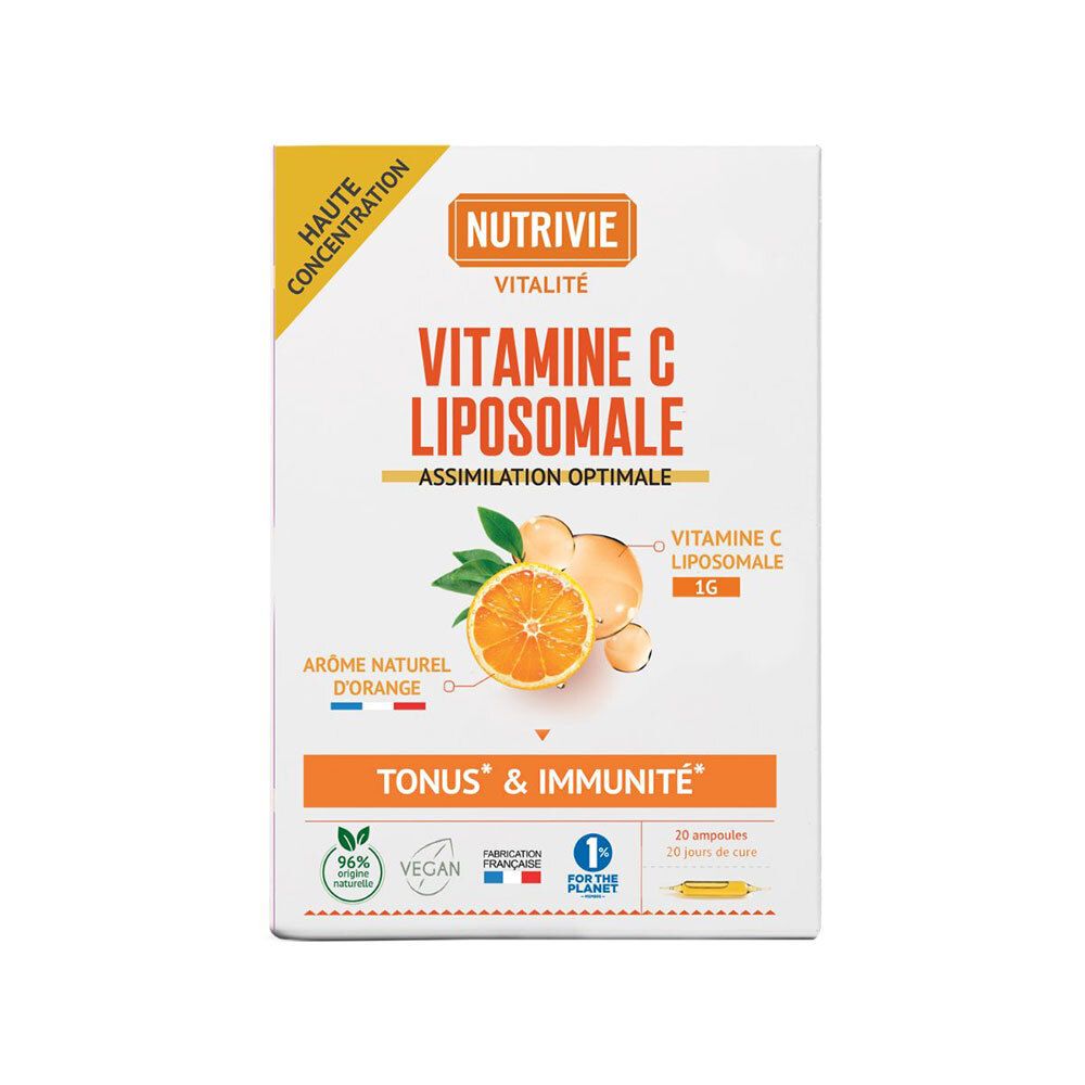 Nutrivie Vitamine C Liposomale Ampoule(S) Buvable(S) 20X10 Ml Enfants