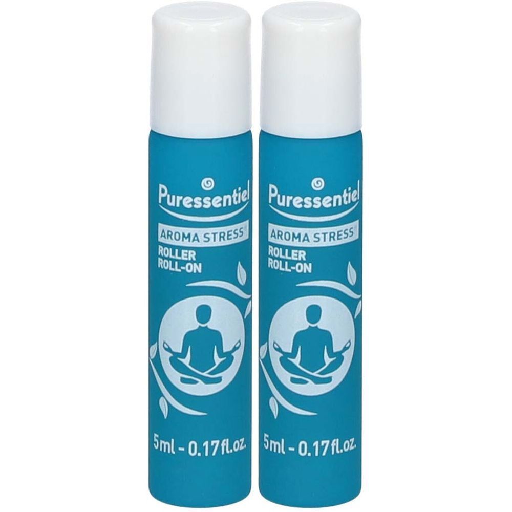 Puressentiel Roller Stress aux 12 huiles essentielles 2x5 ml Rouleau