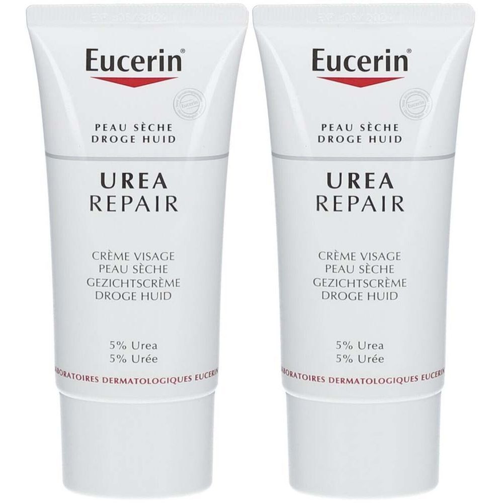 Eucerin UreaRepair Crème Visage 5% d'Urée Peau Sèche 50ml 2x50 ml crème