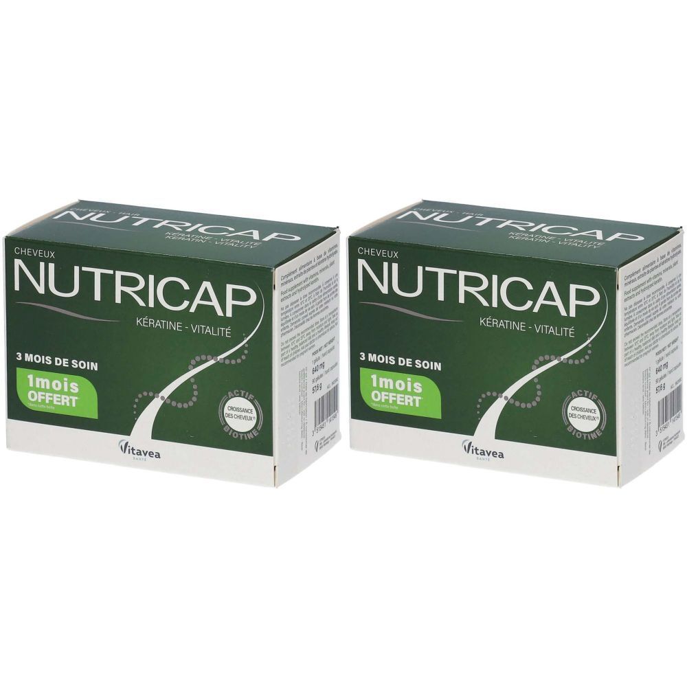 Nutrisanté Nutricap kératine vitalité cheveux et ongles 2x90 pc(s) Capsule(S)