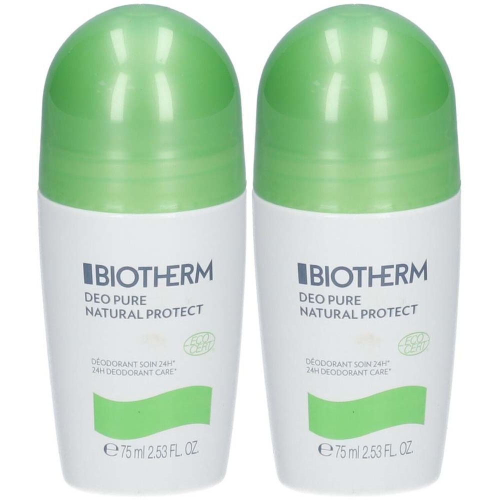 Biotherm Deo Pure Natural Protect - Déodorant Roll-On 75ml Rouleau 2x75 ml