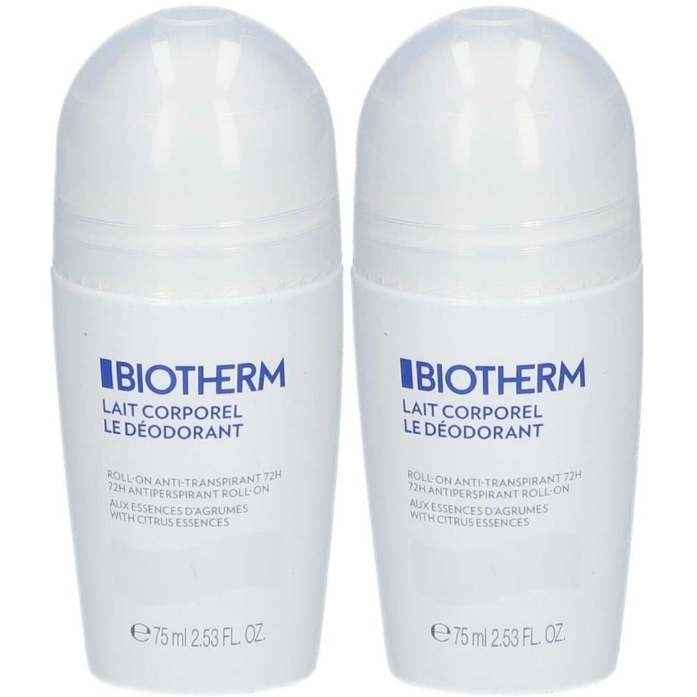 Biotherm Le Déodorant by Lait Corporel 2x75 ml Rouleau