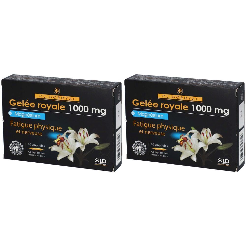 SID Nutrition Oligoroyal gelée royale magnésium 2x200 ml Ampoule(S) Buvable(S)