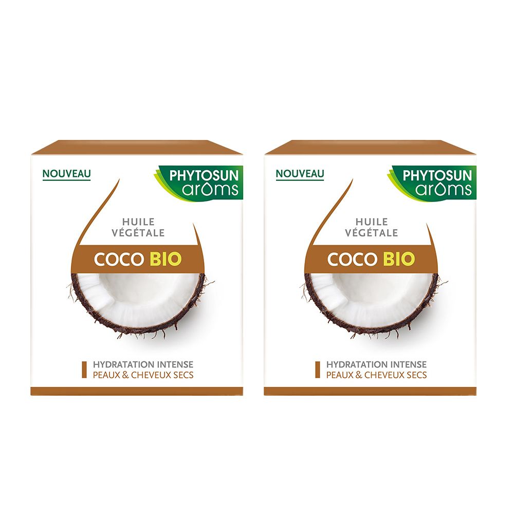 Phytosun Arôms Huile Coco Bio 100ml 2x100 ml Huile