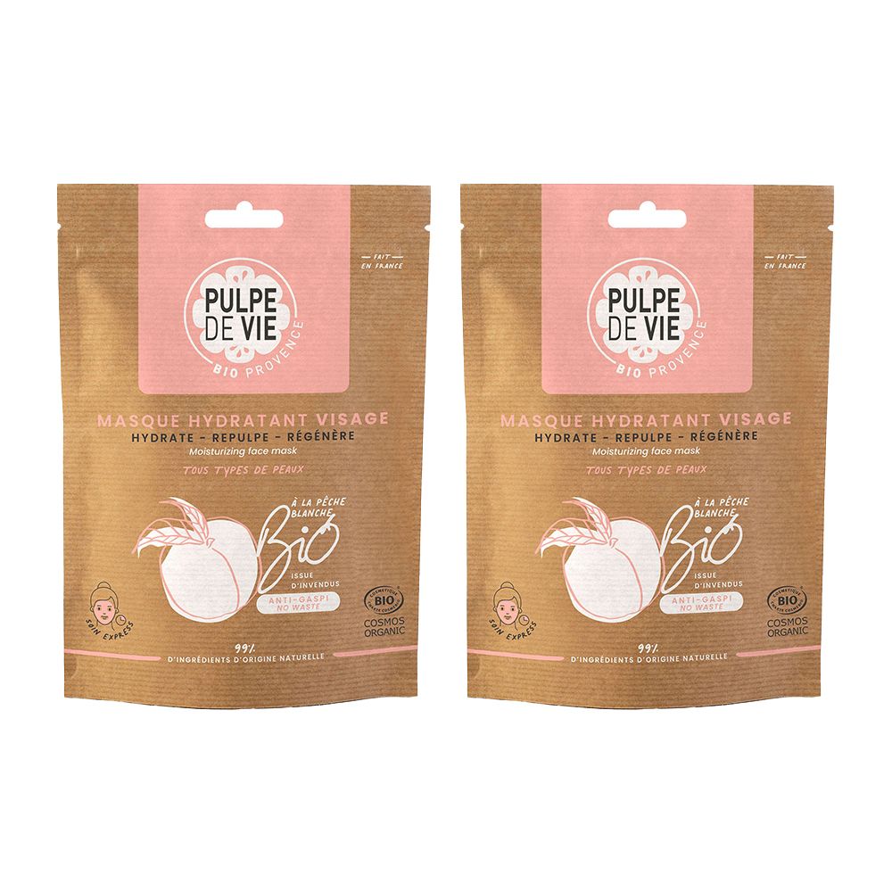 PULPE DE VIE Masque en tissu hydratant 2x15 ml Masque(S) Pour Le Visage