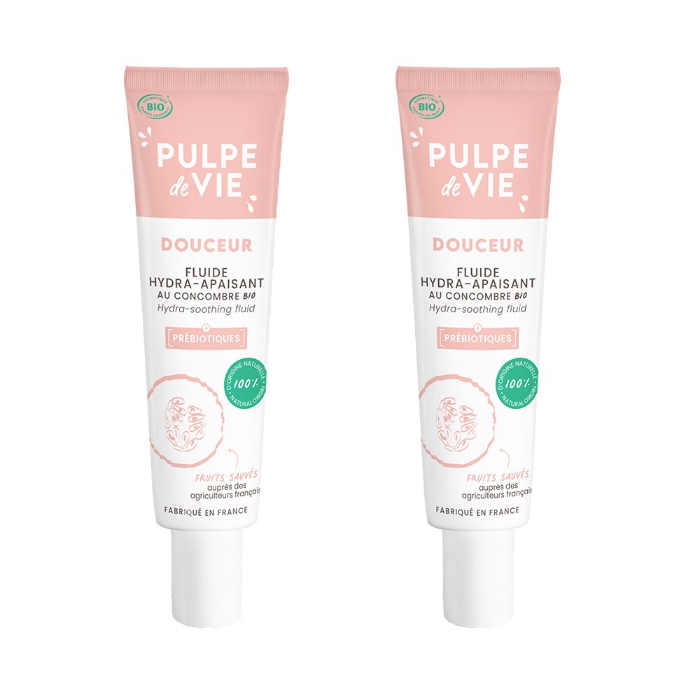 PULPE DE VIE Fluide visage apaisant 2x40 ml Crème
