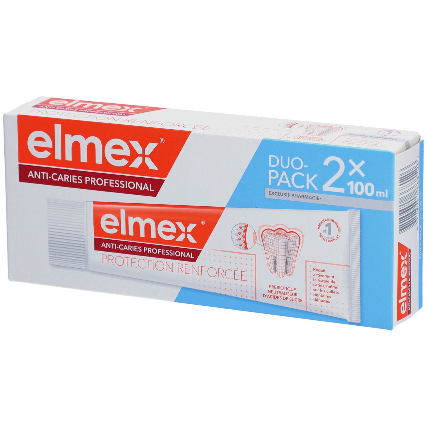 Elmex Dentifrice Anti-Caries Professional Protection Renforcée Lot De 2 X 100 Ml - Image 4