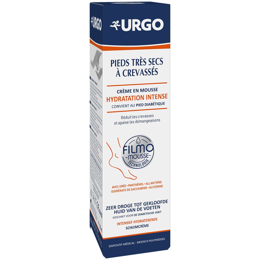 Urgo Crème En Mousse Hydratation Intense Pieds Très Secs À Crevassés De 125 Ml Nourrisson