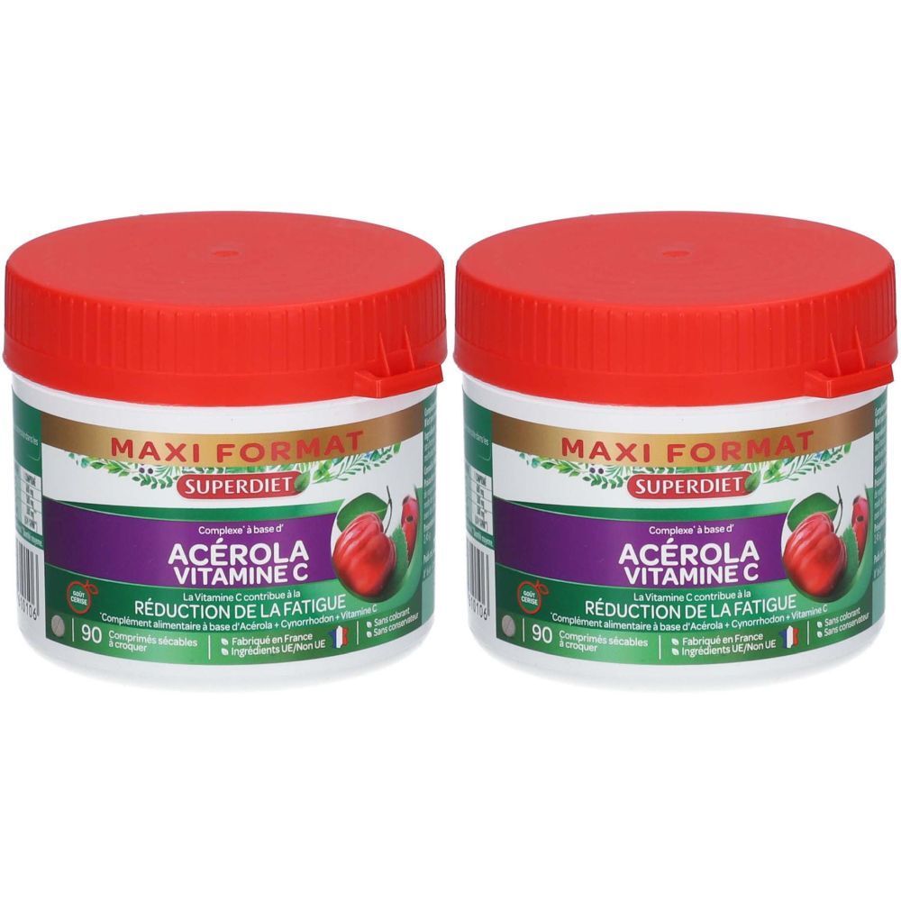 Super Diet Acérola Vitamine C 2x90 pc(s) Comprimé(S)