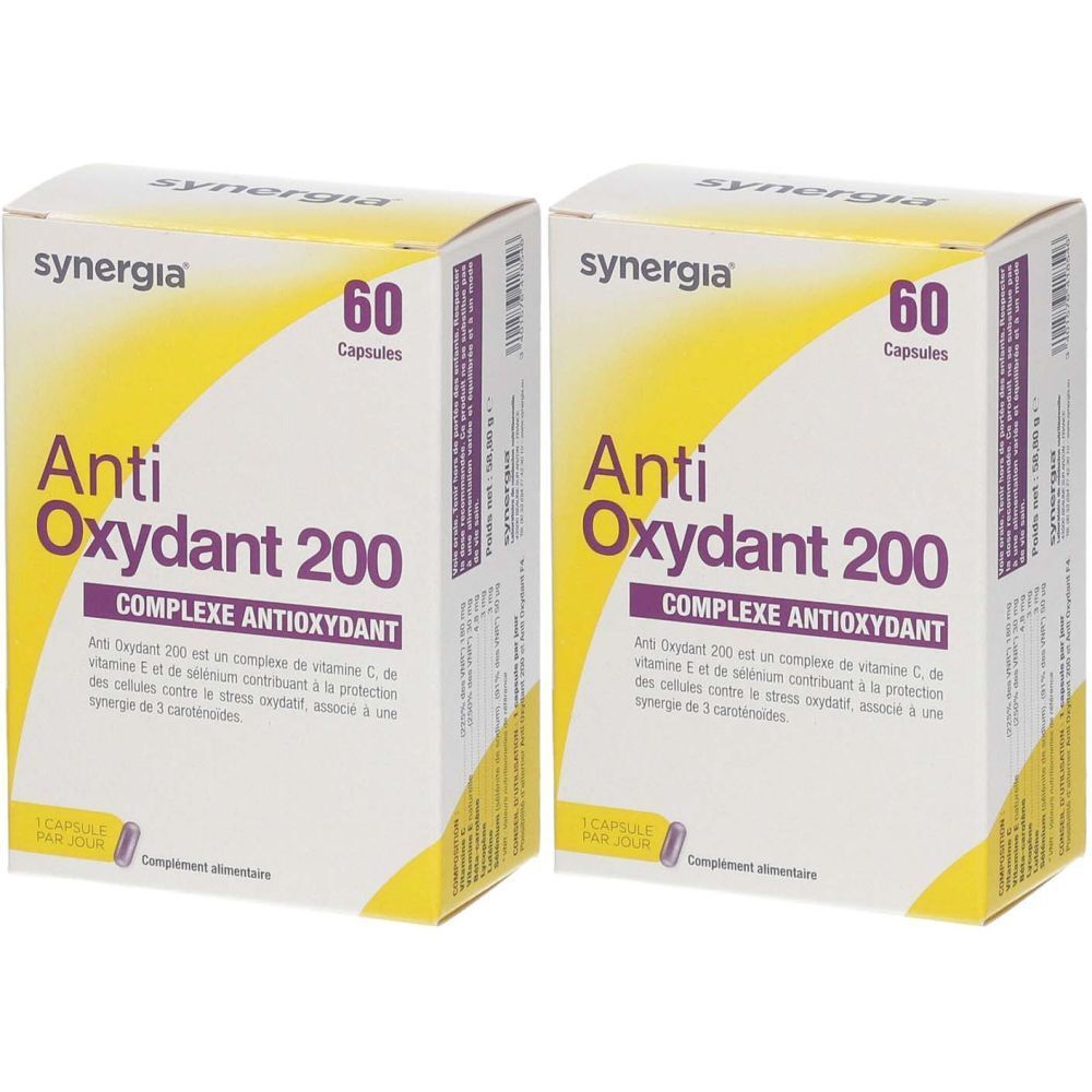 synergia Anti-Oxydant 200 2x60 pc(s) Comprimé(S)