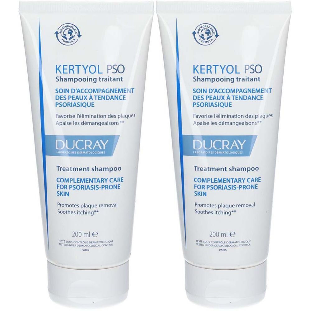 DUCRAY KERTYOL P.S.O Shampooing Traitant 2x200 ml shampooing