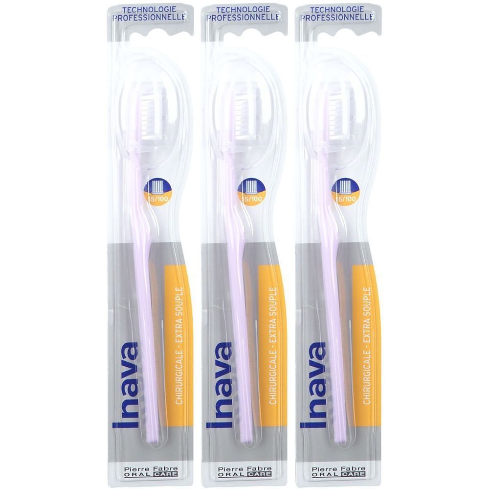 IVANA Brosse à dents chirurgicale 15/100 mm 3x1 pc(s) Brosse(S) À Dents