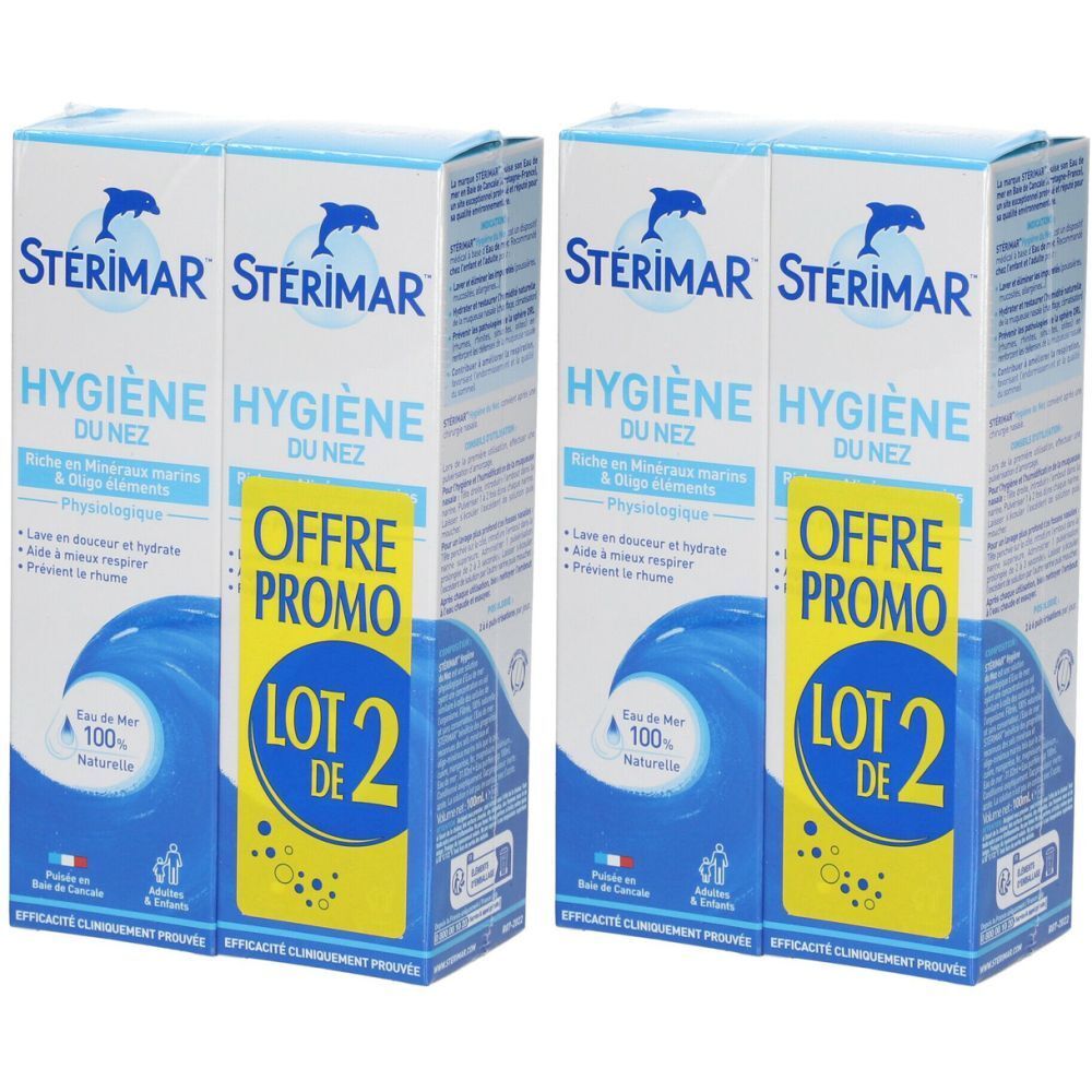 STÉRIMAR Hygiène et confort du nez 2x2x100 ml Spray