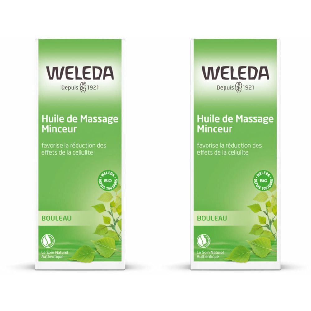 Weleda Bouleau Huile de Massage Minceur De 2x100 ml