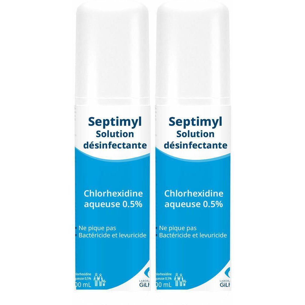 Septimyl Solution Désinfectante 2x100 ml Spray