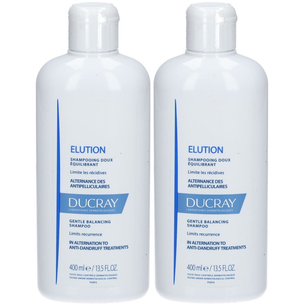DUCRAY Elution Shampooing Doux équilibrant 2x400 ml shampooing