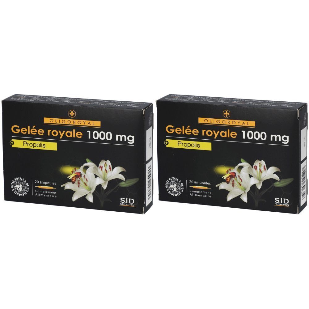 SID Nutrition Oligoroyal gelée royale propolis 2x200 ml Ampoule(S) Buvable(S)