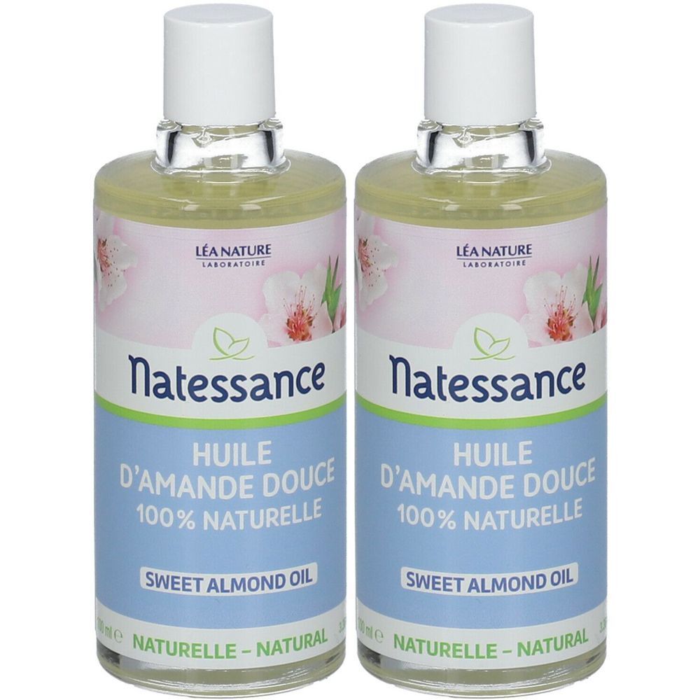 Natessance Huile d'Amande Douce 2x100 ml Huile