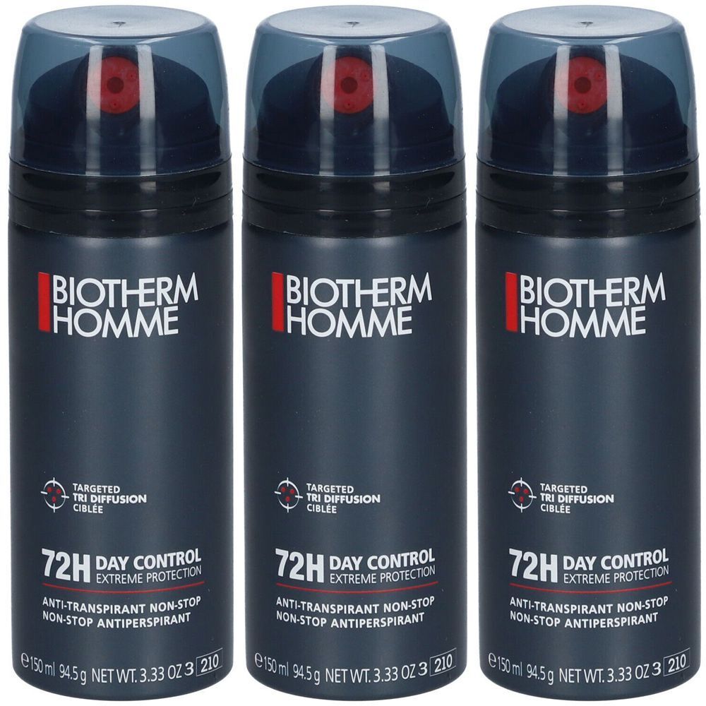 Biotherm Homme 72H Day Control - Protection Extrème Déodorant 3x150 ml