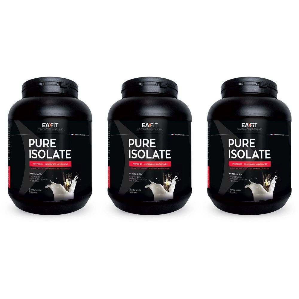 EA Fit PURE ISOLATE Vanille 3x750 g Poudre