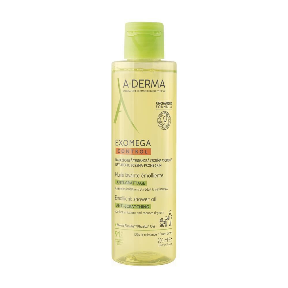 A-Derma A.derma Exomega Control Huile Lavante Émolliente Anti-Grattage Gel(S) 200 Ml Nourrisson