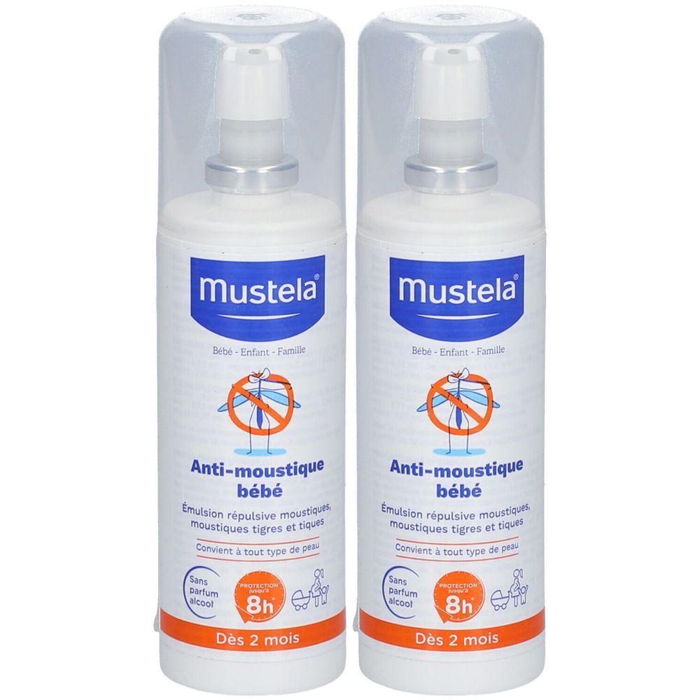 mustela Anti-moustique bébé 2x100 ml Liquide