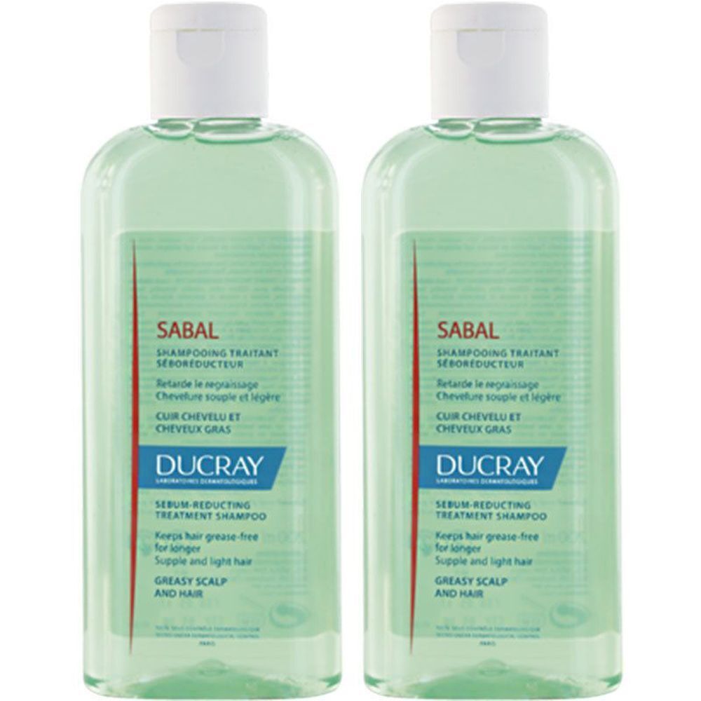 Ducray Sabal Shampooing traitant séboréducteur 2x200 ml shampooing