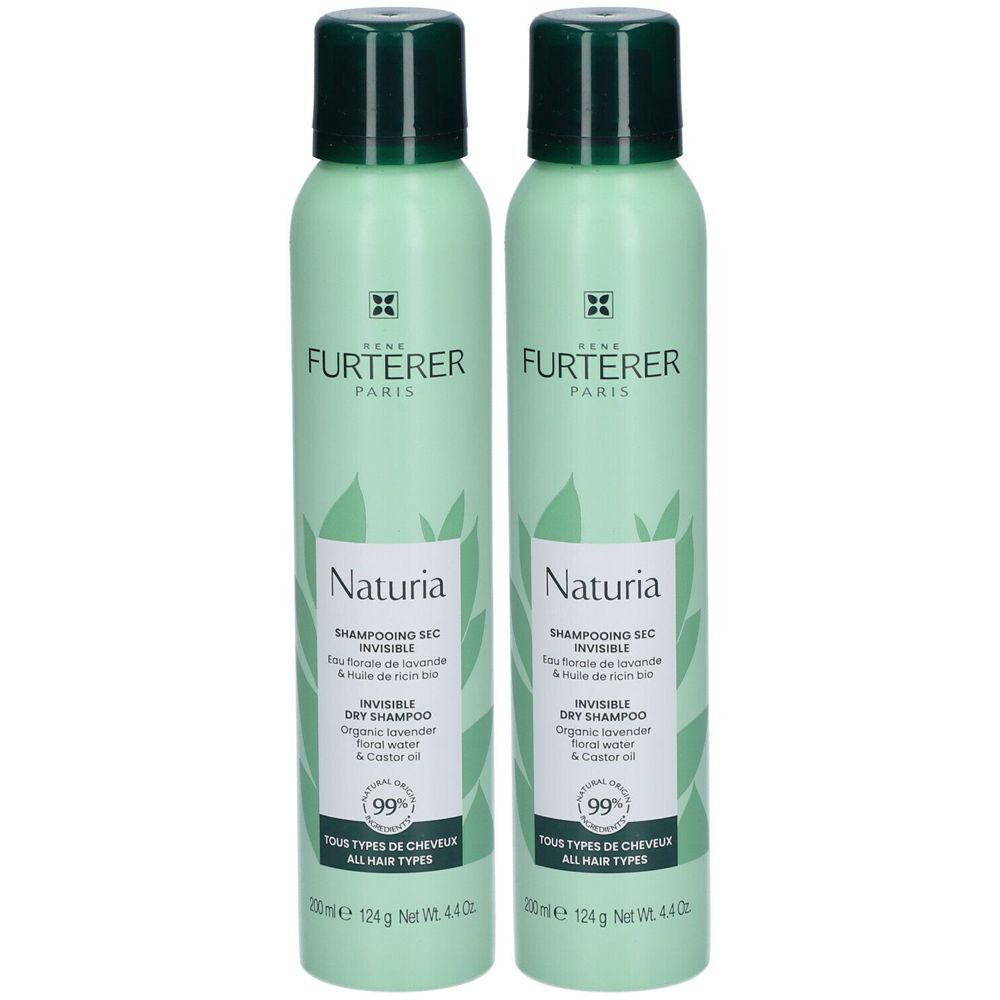 René Furterer NATURIA Shampoing sec invisible Spray 2x200 ml shampooing