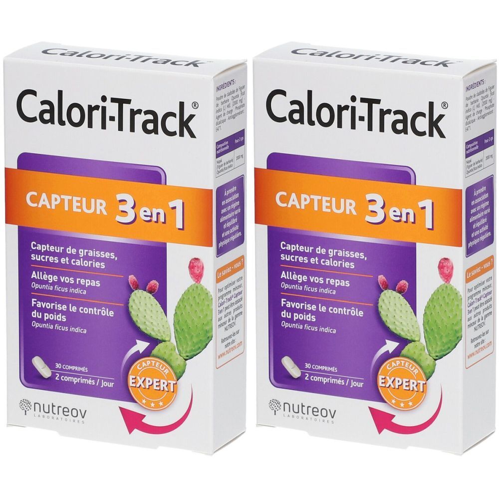 Nutreov Physciene Caloritrack® capteur de graisses et de sucres 2x30 pc(s) Comprimé(S)