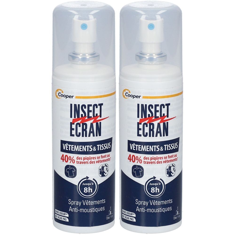 INSECT ÉCRAN Spray Vêtements & Tissus 2x100 ml Liquide