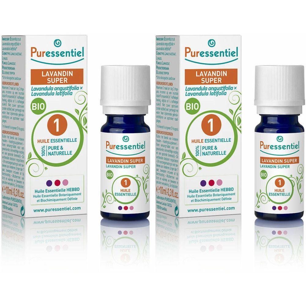 Puressentiel Huiles Essentielles Lavandin super bio 2x10 ml Huile