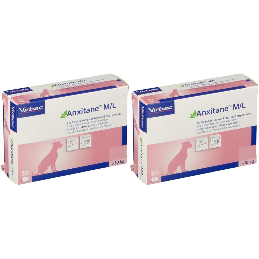 Virbac Anxitane M/L Chien >10 kg 2x30 pc(s) Comprimé(S)