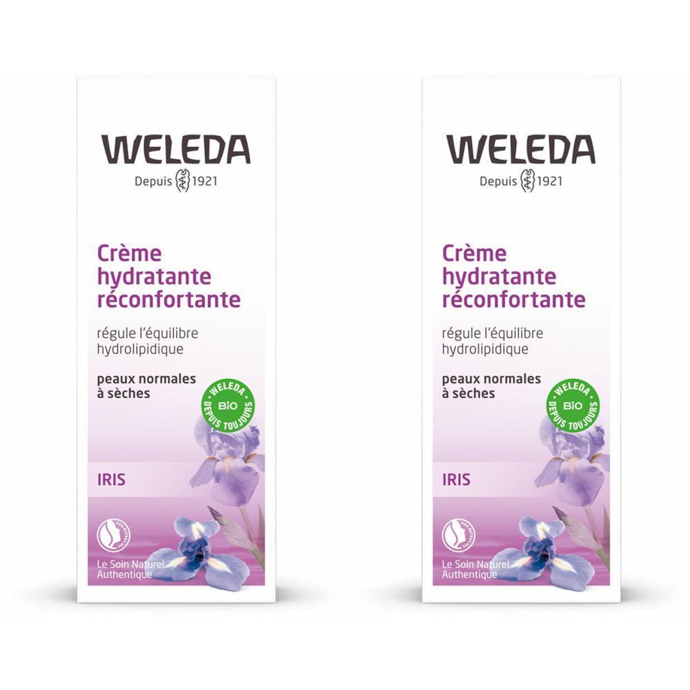 WELEDA Crème de Jour Hydratante Réconfortante à l'Iris Bio 2x30 ml crème pour la peau