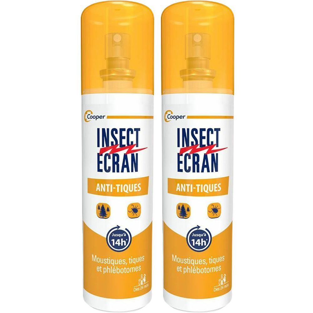 INSECT ECRAN Anti-tiques Spray 100 ml 2x100 ml Liquide
