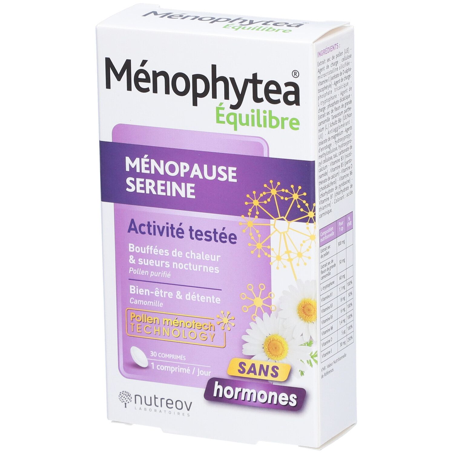 Nutreov Ménophytea Équilibre Ménopause Sereine Sans Hormones Comprimé(S) 30 Pc(S)