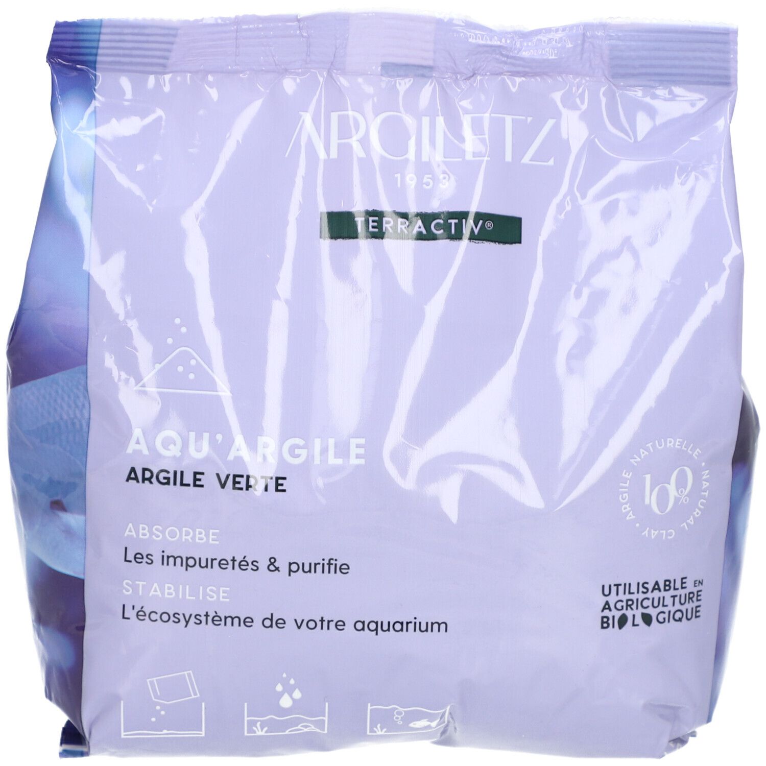 Argiletz Aqu'argile pour les aquariums Poudre 1000 g